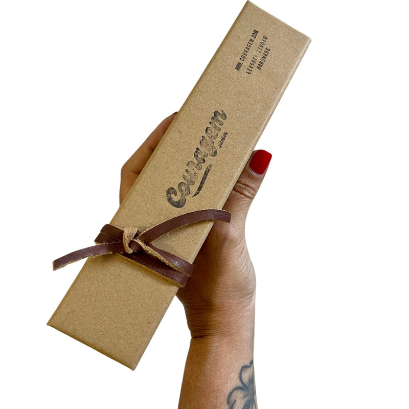 Presentes Personalizados em Couro - Escolhas Couragem