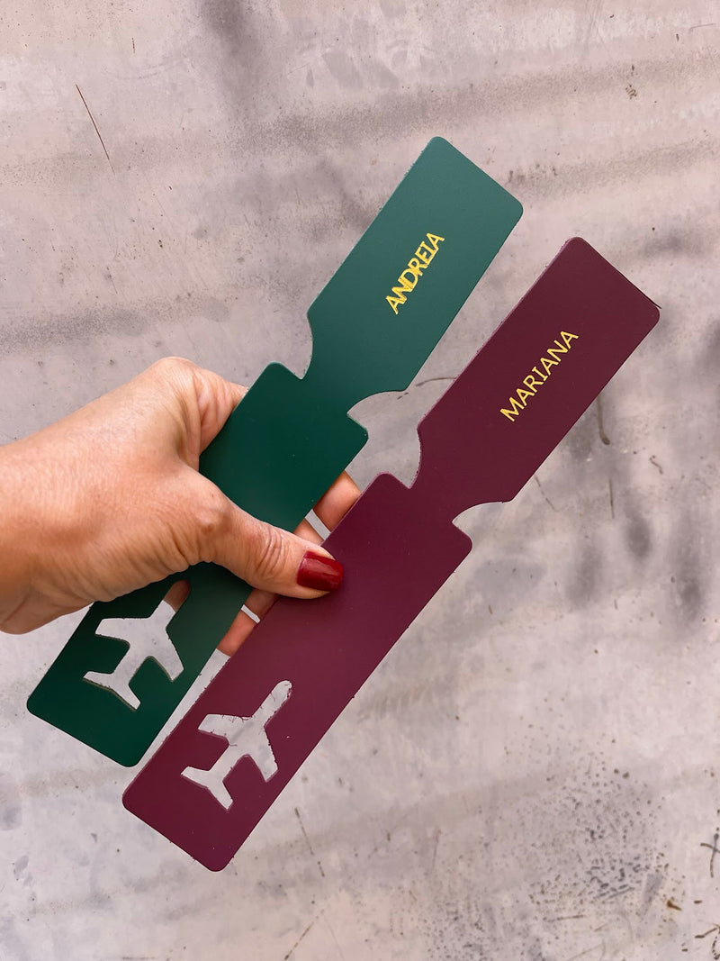 Etiqueta de Bagagem e porta-passaporte Couragem