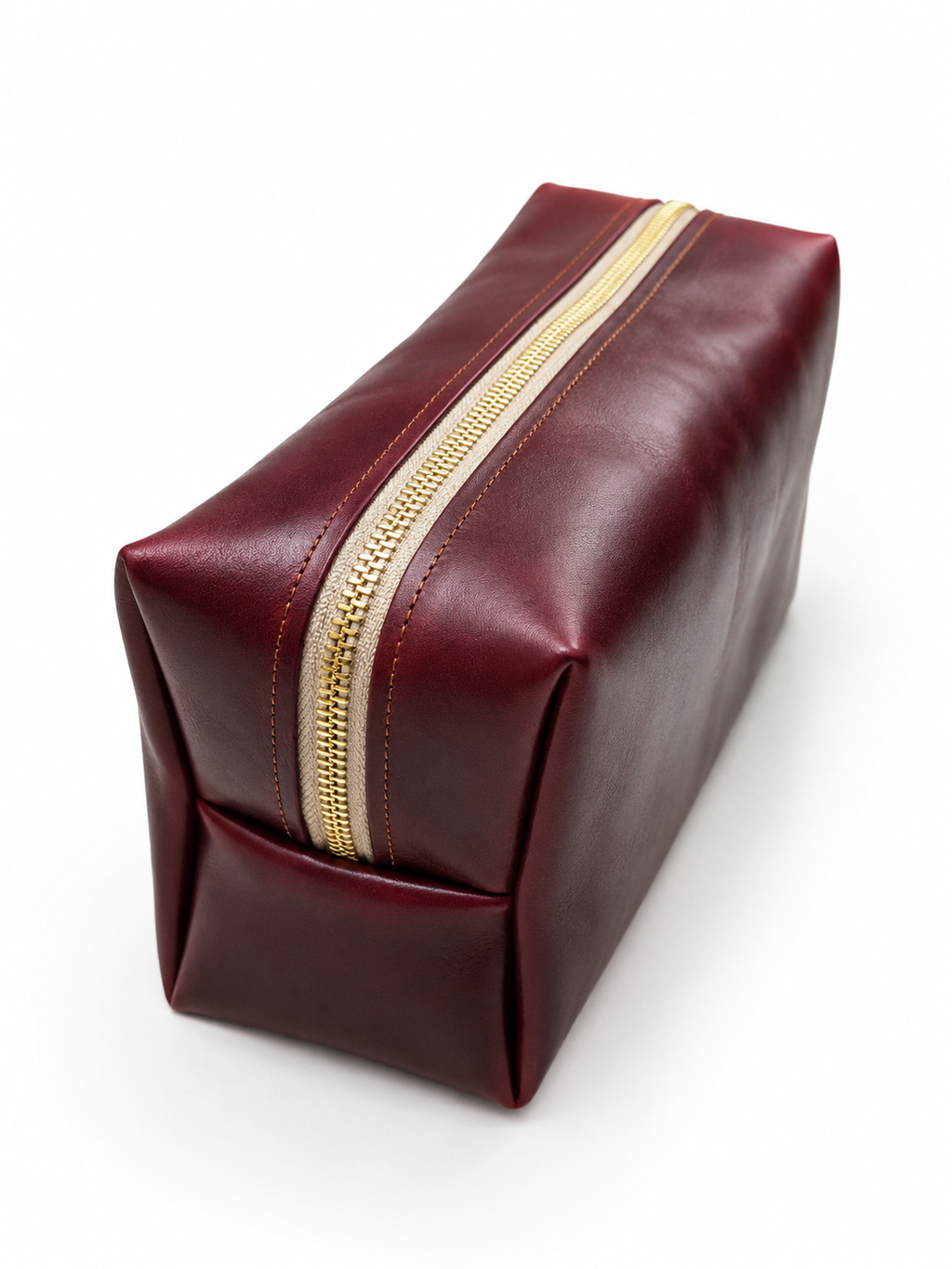 Green Leather Toiletry Bag with Customization | Handmade Toilet Bag