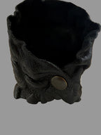 Pulseira de Cuero Negra Edición Limitada - Textura Estructurada