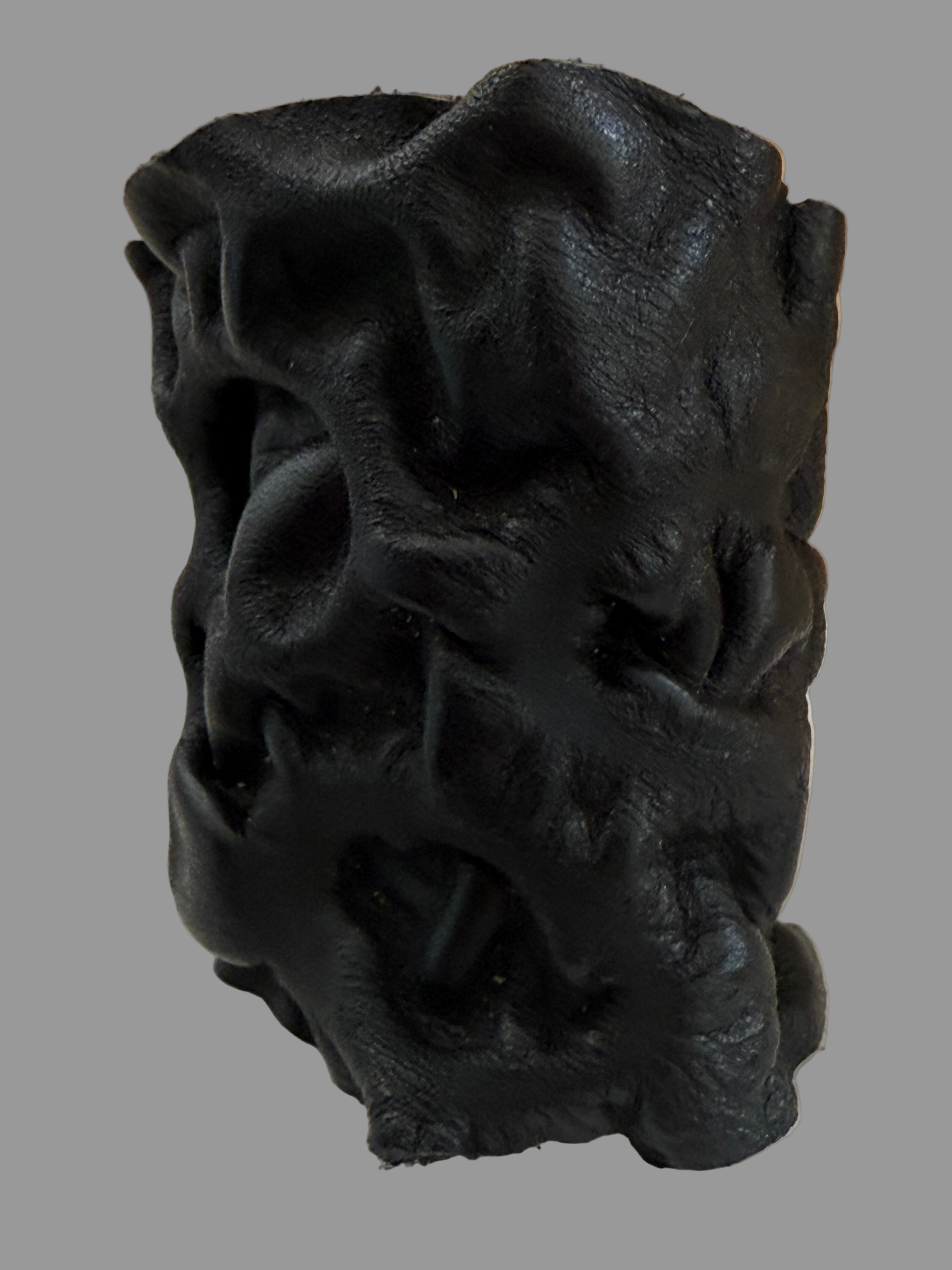 Pulseira de Cuero Negra Edición Limitada - Textura Estructurada