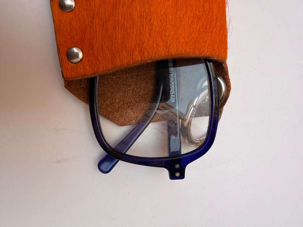 Bolsa de Óculos em Pele Couragem