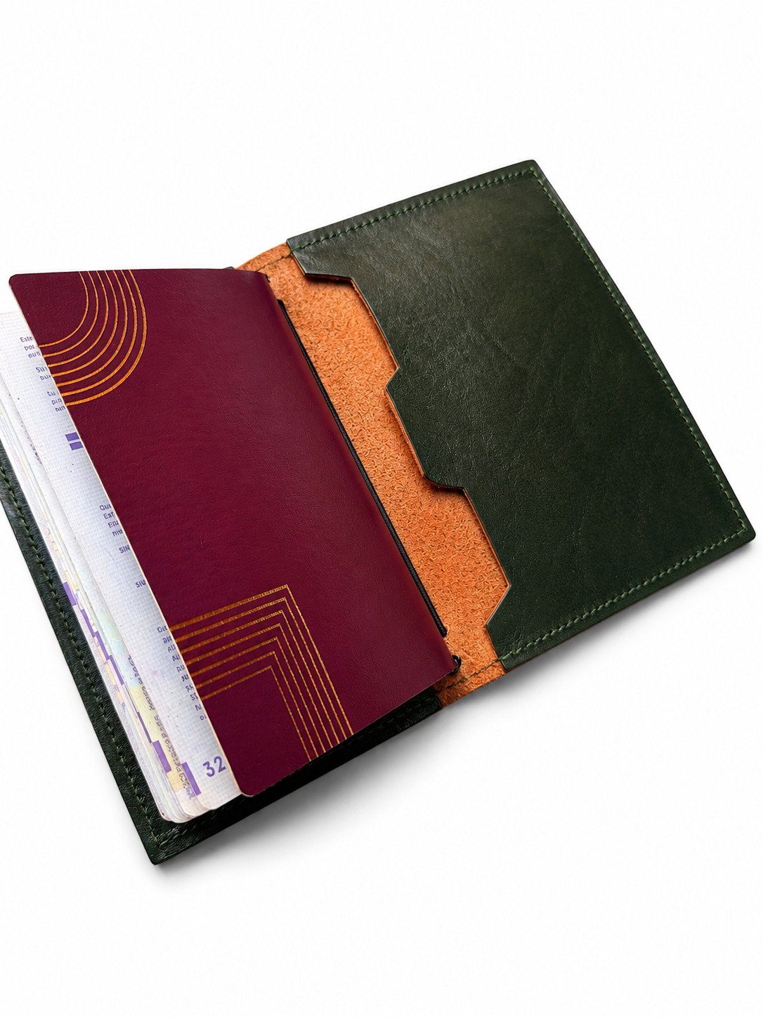 Capa de Passaporte em Pele com Gravação Personalizada