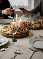 Marcadores de Copos em Couro Coloridos