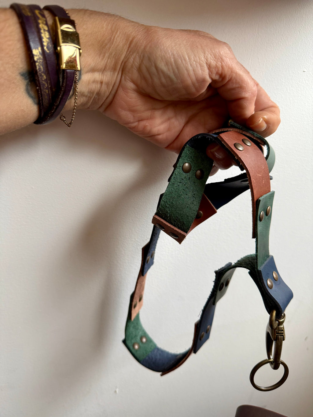 Leather Keychain Lanyard with Carabiner
