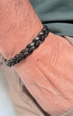 Pulseira de cabedal masculina 