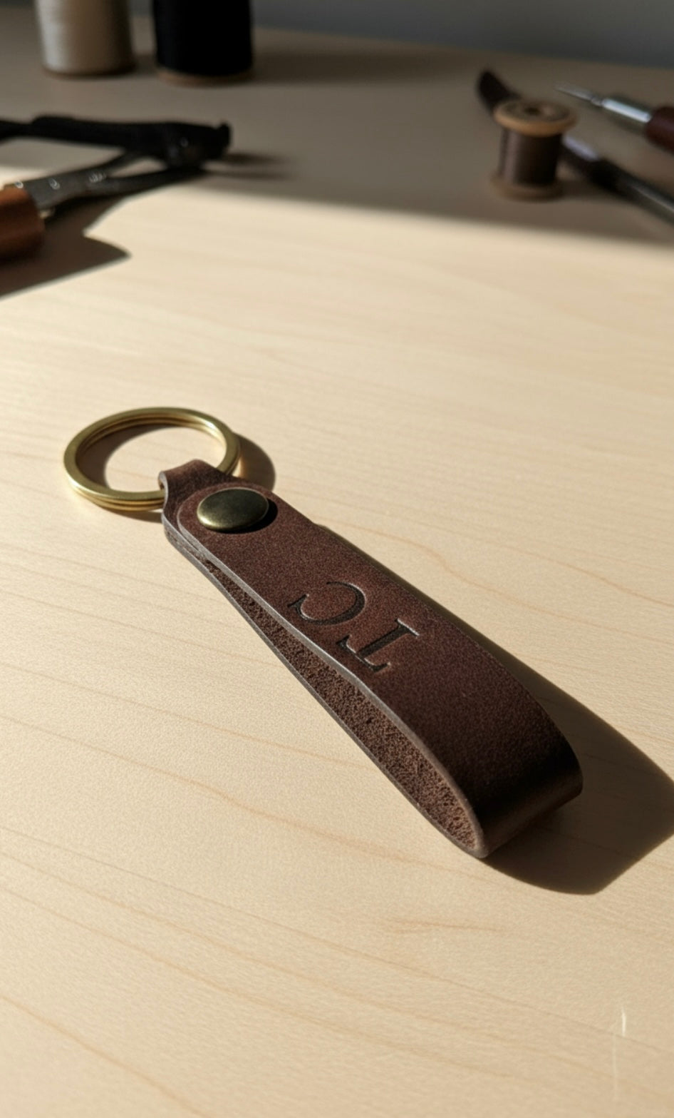 Porta-Chaves em Couro Vegetal Personalizado