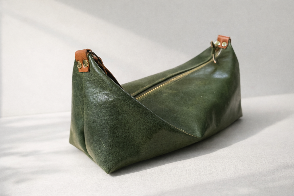 Olive Leather crossbody bag