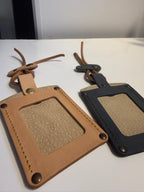 Handcrafted leather card holder personalized 