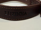 Coleira em Couro para Cão ou Gato Personalizada