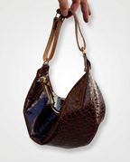 Embossed Leather Hobo Bag — Handcrafted in Lisbon
