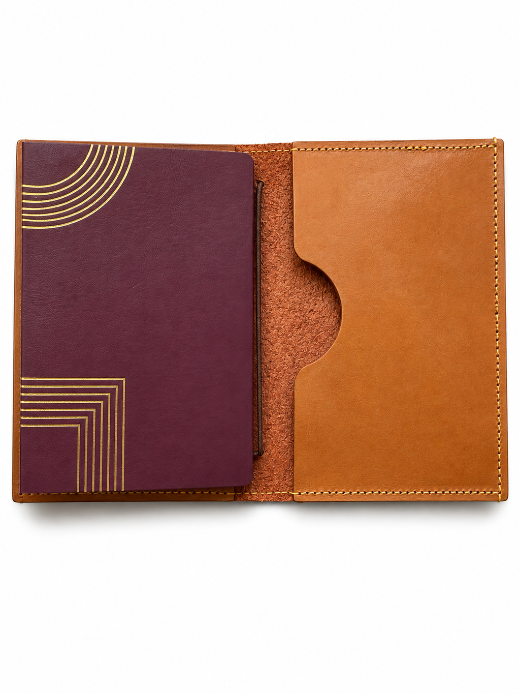Capa de Passaporte em Pele com Gravação Personalizada
