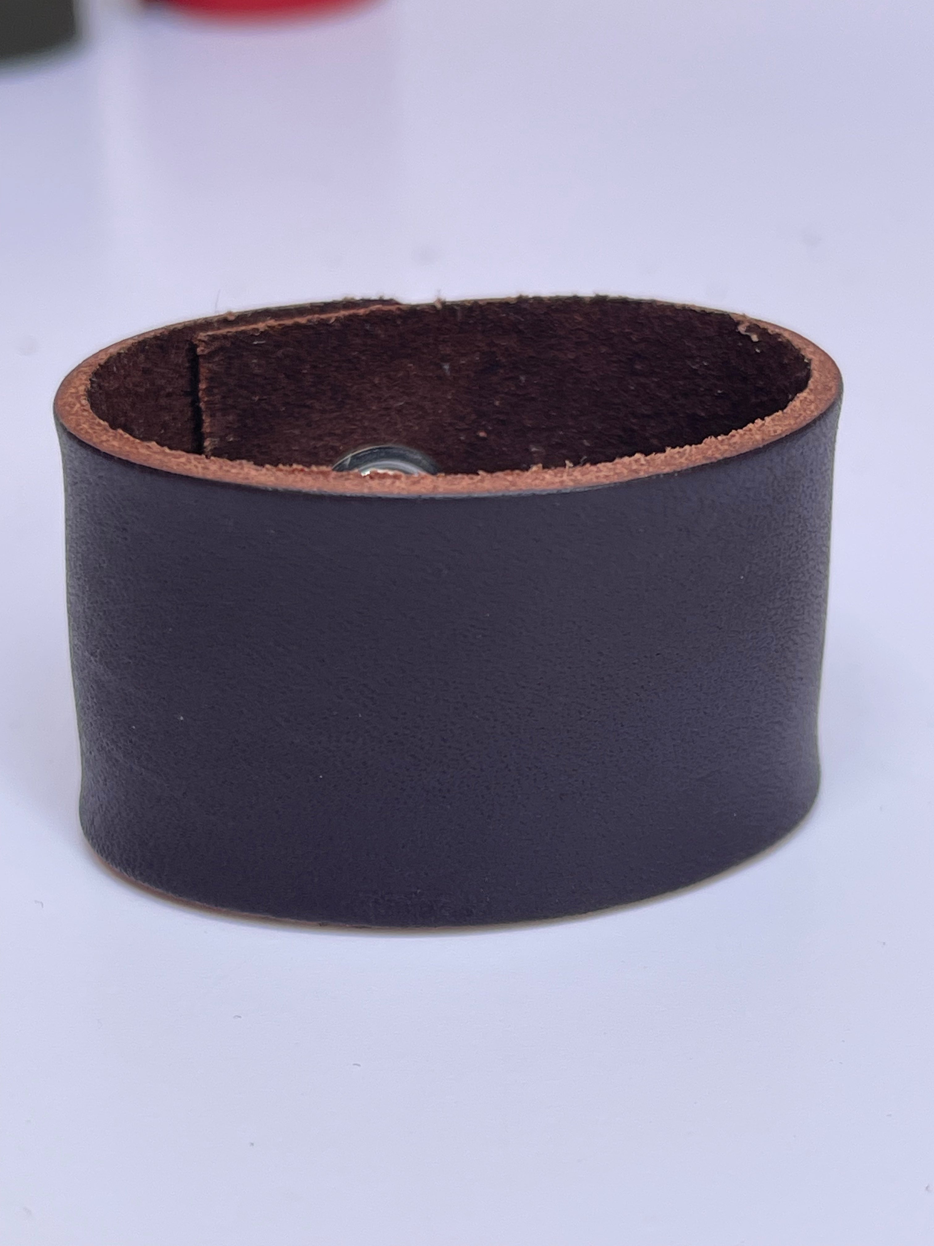 Ronds de serviette en cuir uni
