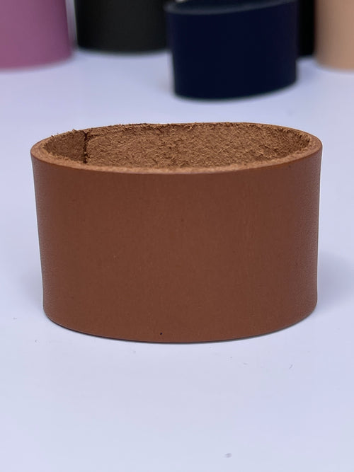 Ronds de serviette en cuir uni