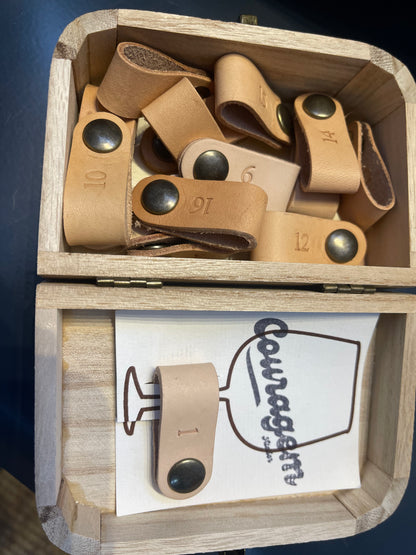 marcadores de copos de vinho personalizados