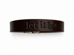 Pulseira com frase/nome em baixo relevo