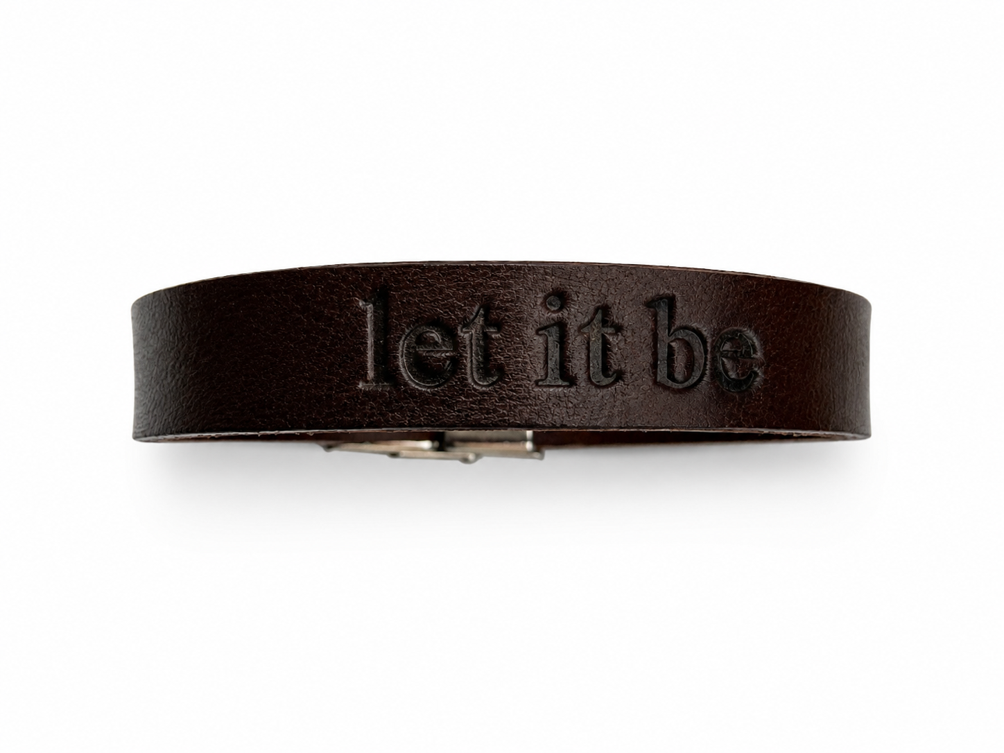 Pulseira com frase/nome em baixo relevo