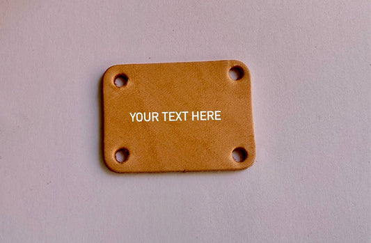 Etiquetas em Couro Personalizadas – Para Crochet, Chapéus, Roupa e Muito Mais - Couragem Leather Studio