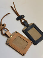 natural leather card holder