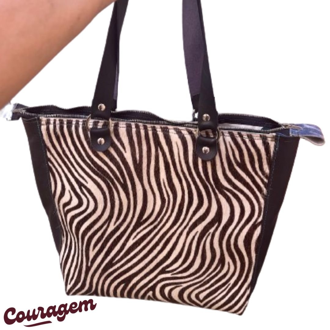 Mala Grande em Cabedal Handmade - Couragem