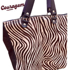 Mala Grande em Cabedal Handmade - Couragem