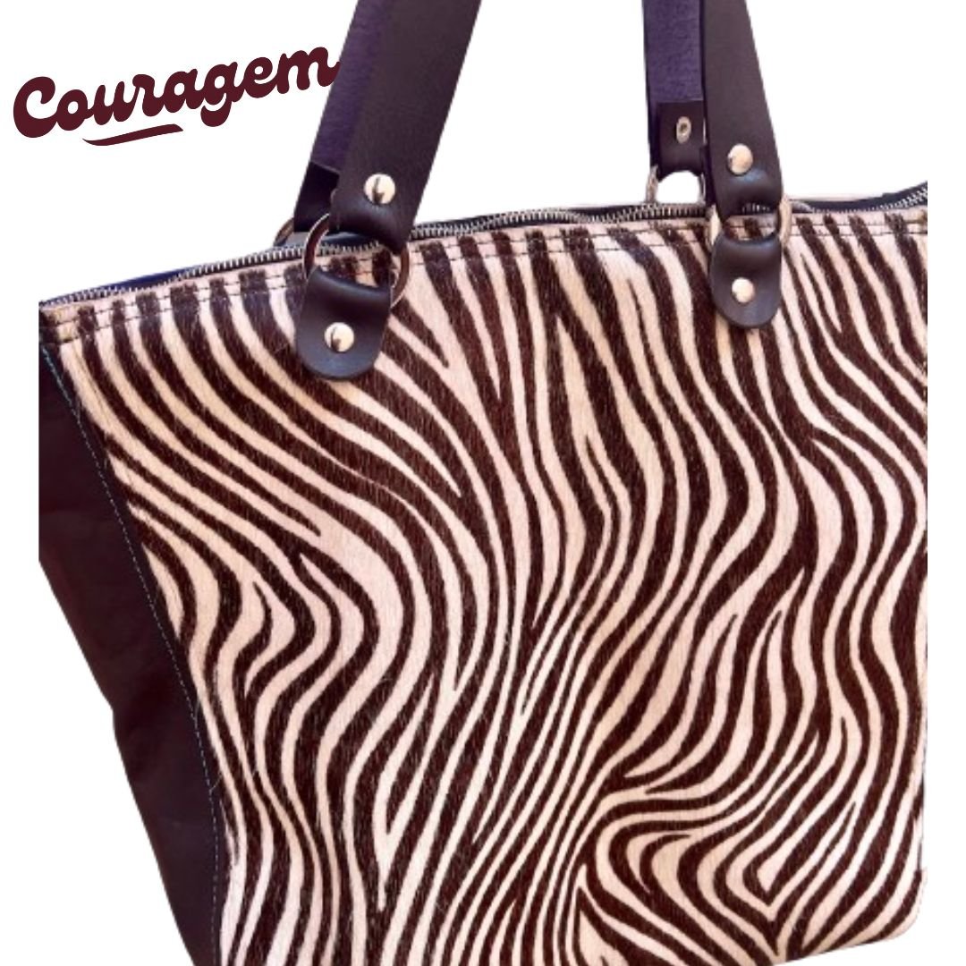 Mala Grande em Cabedal Handmade - Couragem