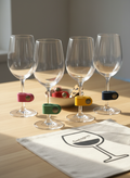 Marcadores de copos de vinho Couragem