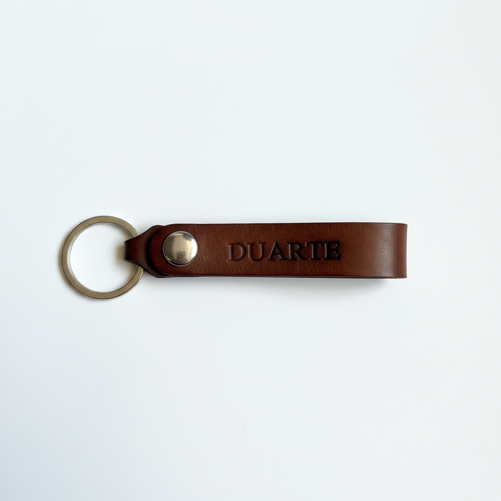 Porta-chaves de couro personalizado DUARTE