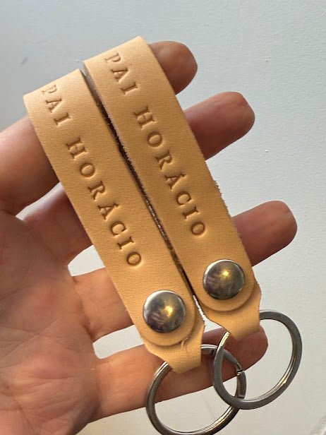 Porta - Chaves em Couro Vegetal Personalizado - Couragem Leather Studio