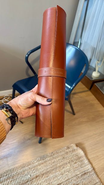Tapete em Couro para Secretária Personalizado - Couragem Leather Studio