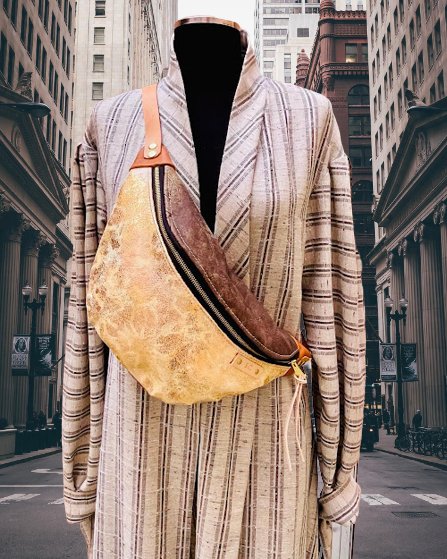 Bolsa de Cintura XL em Couro Personalizada | Prática e Colorida - Couragem